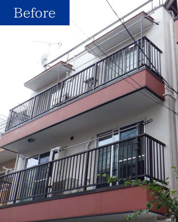 神奈川県川崎市 I様集合住宅 【関西ペイント】外壁塗装施工前 神奈川県川崎市 I様集合住宅 【関西ペイント】外壁塗装施工前