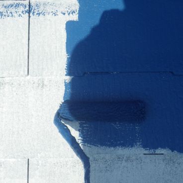 神奈川県横浜市中区 R様邸 【関西ペイント】屋根塗装の中塗り工程