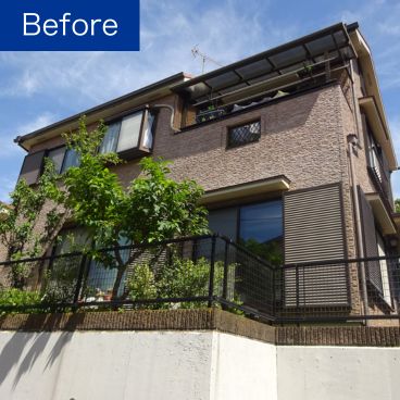 外壁塗装の施工前（ビフォー）｜横浜市戸塚区 Y様邸