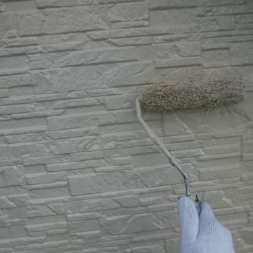 外壁の上塗り｜横浜市戸塚区 Y様邸