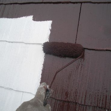 外壁の下〜中塗り｜東京都大田区 S様邸