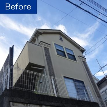 外壁塗装の施工前(ビフォー)|神奈川県川崎市 K様邸 外壁塗装の施工前(ビフォー)|神奈川県川崎市 K様邸