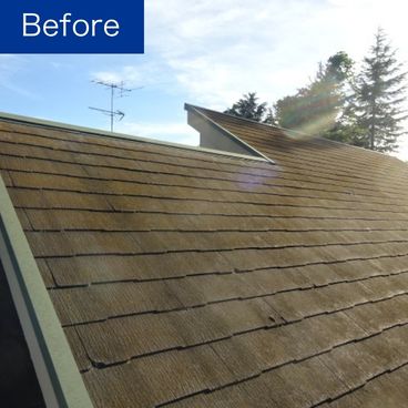 屋根塗装施工前(ビフォー)|川崎市 K様邸 屋根塗装施工前(ビフォー)|川崎市 K様邸