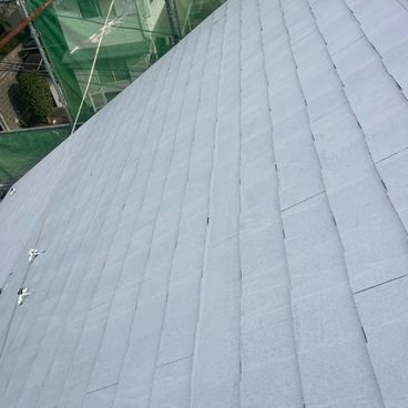 屋根塗装の下塗り｜横浜市港北区 M様邸