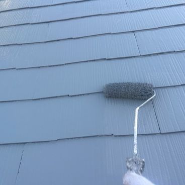 屋根塗装の上塗り｜横浜市港北区 M様邸