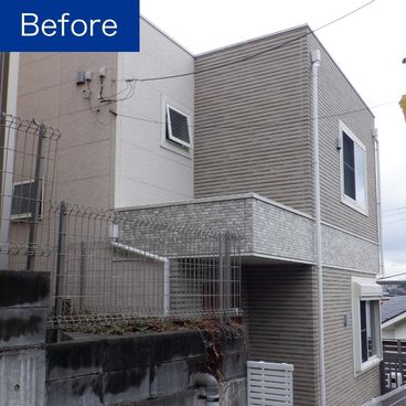 外壁塗装の施工前（ビフォー）｜神奈川県藤沢市 T様邸