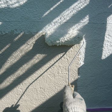 外壁の下塗り｜藤沢市 T様邸