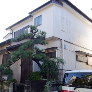 外壁塗装の施工前（ビフォー）｜横浜市神奈川区 M様邸