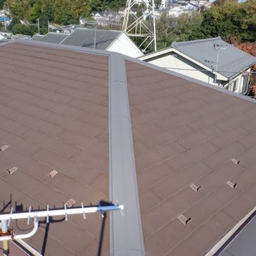 屋根塗装施工前（ビフォー）｜横浜市神奈川区 M様邸