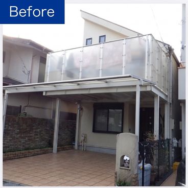 外壁塗装の施工前(ビフォー)|東京都目黒区 I様邸 外壁塗装の施工前(ビフォー)|東京都目黒区 I様邸