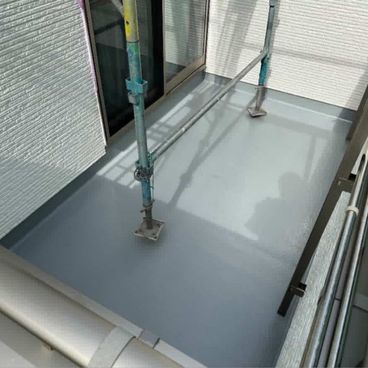 ベランダ床塗装施工後｜横浜市旭区 I様邸