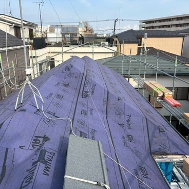 屋根下葺き（防水シート施工）｜川崎市幸区 S様邸