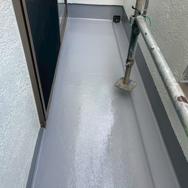 ベランダ床塗装施工後｜横浜市中区 M様邸