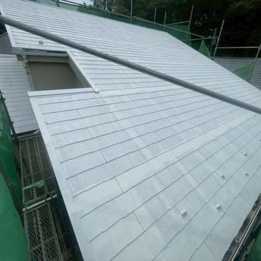 屋根塗装の下塗り｜横浜市中区 M様邸