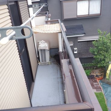 ベランダ床塗装塗装前｜相模原市 K様邸